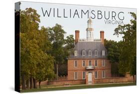 Williamsburg, Virginia - Governors Palace Front View-Lantern Press-Stretched Canvas