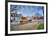 Williamsburg, Virginia - Horse and Buggy-Lantern Press-Framed Premium Giclee Print