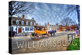 Williamsburg, Virginia - Horse and Buggy-Lantern Press-Stretched Canvas