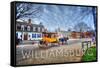 Williamsburg, Virginia - Horse and Buggy-Lantern Press-Framed Stretched Canvas