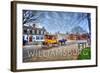 Williamsburg, Virginia - Horse and Buggy-Lantern Press-Framed Art Print