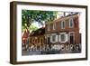Williamsburg, Virginia - Main Steet View-Lantern Press-Framed Art Print