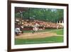 Williamsport, Pennsylvania - Kids Playing Little League Baseball-Lantern Press-Framed Art Print