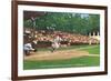 Williamsport, Pennsylvania - Kids Playing Little League Baseball-Lantern Press-Framed Art Print