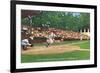 Williamsport, Pennsylvania - Kids Playing Little League Baseball-Lantern Press-Framed Art Print