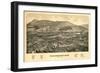 Williamstown, Massachusetts - Panoramic Map-Lantern Press-Framed Art Print