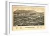 Williamstown, Massachusetts - Panoramic Map-Lantern Press-Framed Art Print