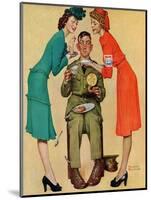 "Willie Gillis at the U.S.O.", February 7,1942-Norman Rockwell-Mounted Giclee Print