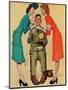 "Willie Gillis at the U.S.O.", February 7,1942-Norman Rockwell-Mounted Giclee Print