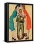 "Willie Gillis at the U.S.O.", February 7,1942-Norman Rockwell-Framed Stretched Canvas