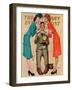 "Willie Gillis at the U.S.O." Saturday Evening Post Cover, February 7,1942-Norman Rockwell-Framed Giclee Print