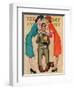 "Willie Gillis at the U.S.O." Saturday Evening Post Cover, February 7,1942-Norman Rockwell-Framed Premium Giclee Print