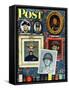 "Willie Gillis Generations" Saturday Evening Post Cover, September 16,1944-Norman Rockwell-Framed Stretched Canvas