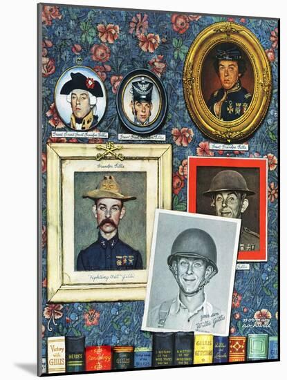 "Willie Gillis Generations", September 16,1944-Norman Rockwell-Mounted Giclee Print