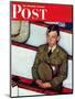 "Willie Gillis in Church" Saturday Evening Post Cover, July 25,1942-Norman Rockwell-Mounted Giclee Print