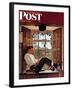 "Willie Gillis in College" Saturday Evening Post Cover, October 5,1946-Norman Rockwell-Framed Giclee Print