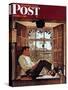 "Willie Gillis in College" Saturday Evening Post Cover, October 5,1946-Norman Rockwell-Stretched Canvas
