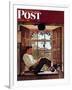 "Willie Gillis in College" Saturday Evening Post Cover, October 5,1946-Norman Rockwell-Framed Premium Giclee Print