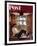 "Willie Gillis in College" Saturday Evening Post Cover, October 5,1946-Norman Rockwell-Framed Premium Giclee Print