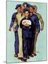 "Willie Gillis' Package from Home", October 4,1941-Norman Rockwell-Mounted Giclee Print