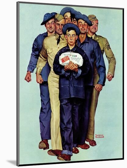 "Willie Gillis' Package from Home", October 4,1941-Norman Rockwell-Mounted Giclee Print