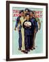 "Willie Gillis' Package from Home" Saturday Evening Post Cover, October 4,1941-Norman Rockwell-Framed Giclee Print