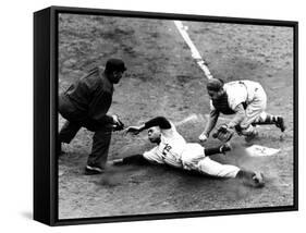 Willie Mays (1931- )-null-Framed Stretched Canvas