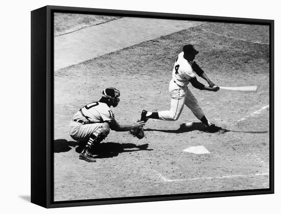 Willie Mays (1931-)-null-Framed Stretched Canvas