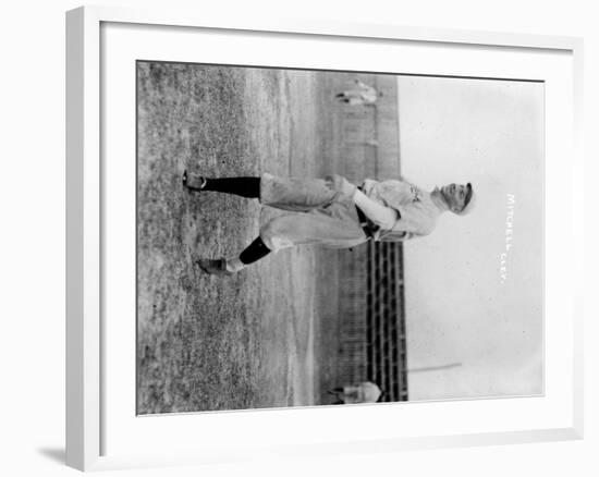 Willie Mitchell, Cleveland Indians, Baseball Photo - Cleveland, OH-Lantern Press-Framed Art Print
