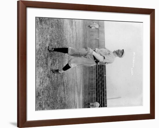 Willie Mitchell, Cleveland Indians, Baseball Photo - Cleveland, OH-Lantern Press-Framed Art Print