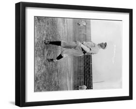 Willie Mitchell, Cleveland Indians, Baseball Photo - Cleveland, OH-Lantern Press-Framed Art Print