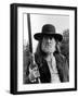 Willie Nelson in Black Coat Close Up Portrait-Movie Star News-Framed Photo