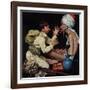 "Willie's Rope Trick", June 26,1943-Norman Rockwell-Framed Giclee Print