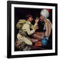 "Willie's Rope Trick", June 26,1943-Norman Rockwell-Framed Giclee Print