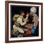 "Willie's Rope Trick", June 26,1943-Norman Rockwell-Framed Giclee Print