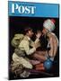 "Willie's Rope Trick" Saturday Evening Post Cover, June 26,1943-Norman Rockwell-Mounted Giclee Print