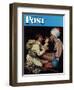 "Willie's Rope Trick" Saturday Evening Post Cover, June 26,1943-Norman Rockwell-Framed Premium Giclee Print