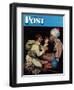 "Willie's Rope Trick" Saturday Evening Post Cover, June 26,1943-Norman Rockwell-Framed Premium Giclee Print