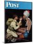 "Willie's Rope Trick" Saturday Evening Post Cover, June 26,1943-Norman Rockwell-Mounted Giclee Print