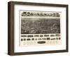 Willimantic, Connecticut - Panoramic Map-Lantern Press-Framed Art Print