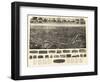 Willimantic, Connecticut - Panoramic Map-Lantern Press-Framed Art Print