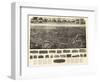 Willimantic, Connecticut - Panoramic Map-Lantern Press-Framed Art Print