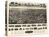 Willimantic, Connecticut - Panoramic Map-Lantern Press-Stretched Canvas