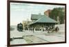 Willimantic, Connecticut - Railroad Station Exterior View-Lantern Press-Framed Art Print