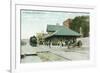 Willimantic, Connecticut - Railroad Station Exterior View-Lantern Press-Framed Art Print