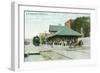 Willimantic, Connecticut - Railroad Station Exterior View-Lantern Press-Framed Art Print