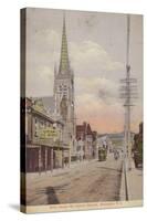 Willis Street and St Peter's Church, Wellington, New Zealand-null-Stretched Canvas