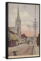 Willis Street and St Peter's Church, Wellington, New Zealand-null-Framed Photographic Print