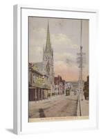 Willis Street and St Peter's Church, Wellington, New Zealand-null-Framed Photographic Print