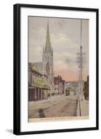 Willis Street and St Peter's Church, Wellington, New Zealand-null-Framed Photographic Print